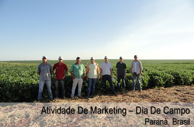 Atividade de marketing em dia de campo - Paraná, Brasil