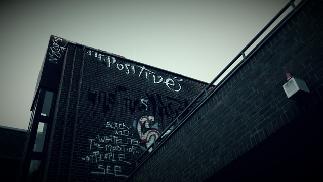 Positividade grafitada em uma parede